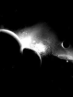 Фиолетовая вселенная обои