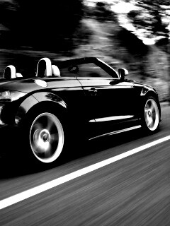 Синий кабриолет Audi обои