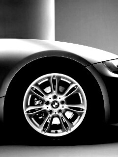 Переднее колесо автомобиля БМВ обои