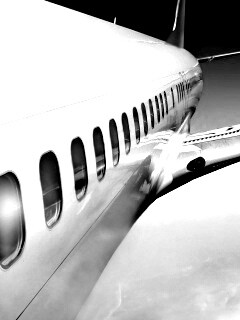 Вид на борт самолёта обои