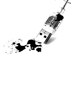 Кровавый usb обои