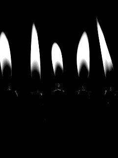 Красные свечи обои