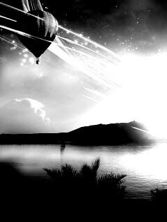 Радужный воздушный шар обои