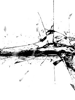 Летящие осколки обои