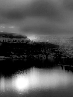 Озеро зимой обои