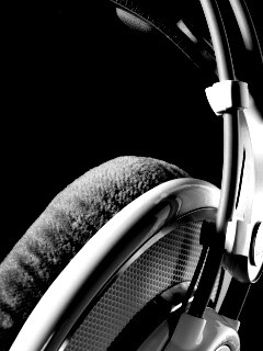 Серые наушники обои