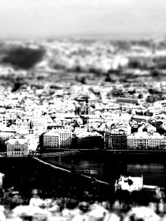 Вид на город обои