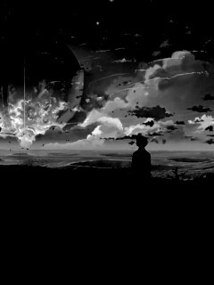 Кадр из творения Макото Синкая обои