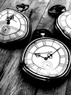 Изогнутые часы обои