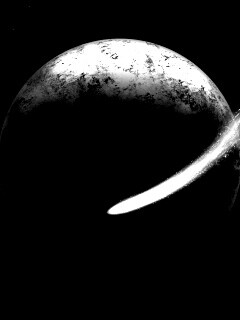 Комента облетает планету обои