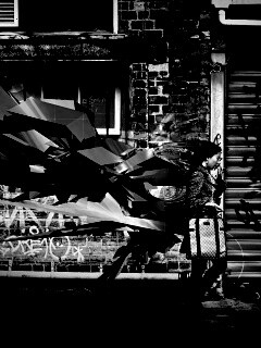 3D граффити на стене обои