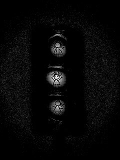 Нарисованный светофор обои