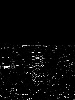 Вид на здания ночного города обои