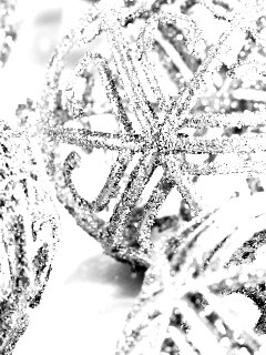 Серебрянные новогодние шары обои