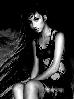 Девушка с длинными волосами обои