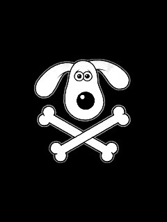 Громит и пересеченные кости обои