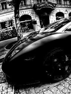 Ламборжини и Порше широкоугольным объективом обои