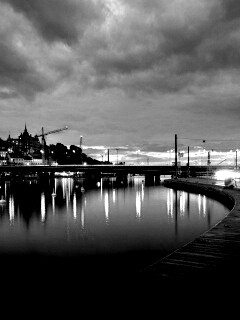 Набережная Стокгольма обои