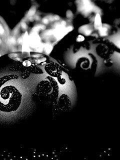 Новогодние свечки обои