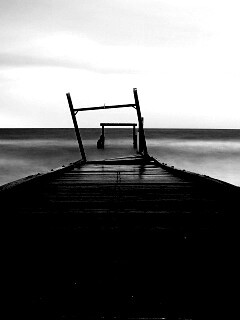 Мостки до горизонта обои