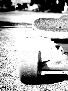 Скейтборд на солнце обои