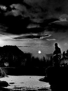 Зимнее солнце обои