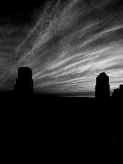 Сумерки в городе обои