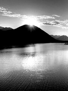 Закат в горах обои