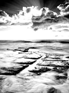 Море в HDR обои