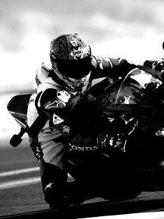 Мотоциклист на Хонде обои