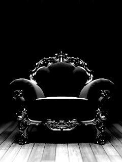 Королевское синее кресло обои