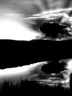 Облако над лугом обои