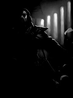 Маг в библиотеке обои