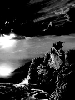 Прыжок с обрыва обои