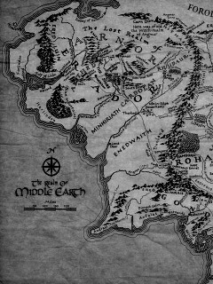 Карта Средиземья обои