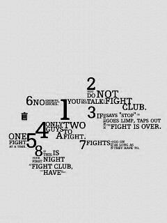 Правила бойцовского клуба обои