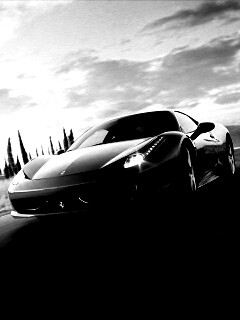 Красная Феррари на трассе обои