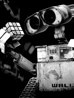 Валли и кубик Рубика обои