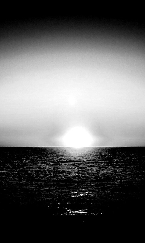 Заходящее солнце обои