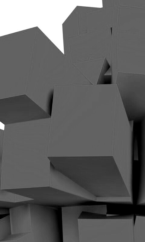 Синие кубы обои