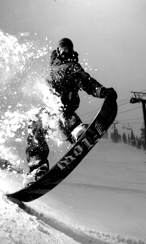 Сноубордист обои