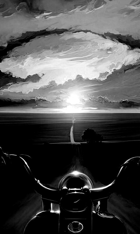 Дорога на закат обои