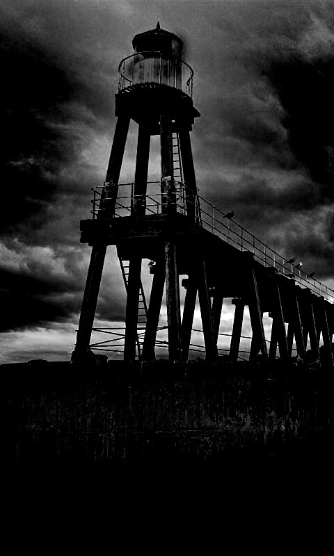 Деревянный маяк обои