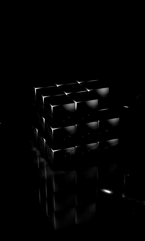 Стеклянный кубик рубика обои