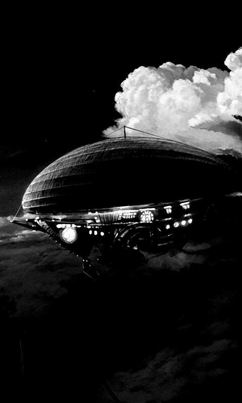 Инопланетный дирижабль обои