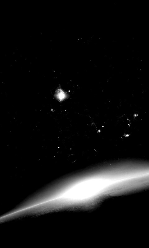 Восход в космосе обои