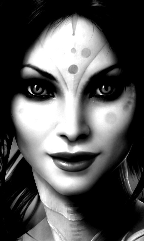 Эльфийка с кошачьими глазами обои