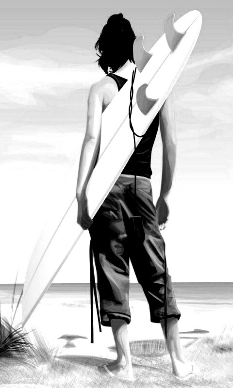 В ожидании волны обои