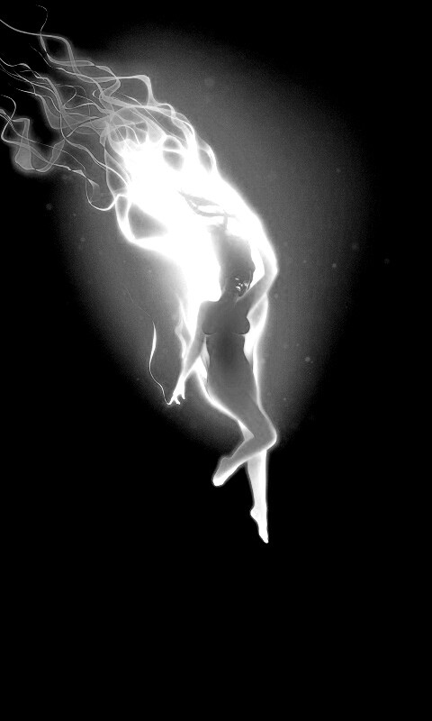 Огненная девушка обои