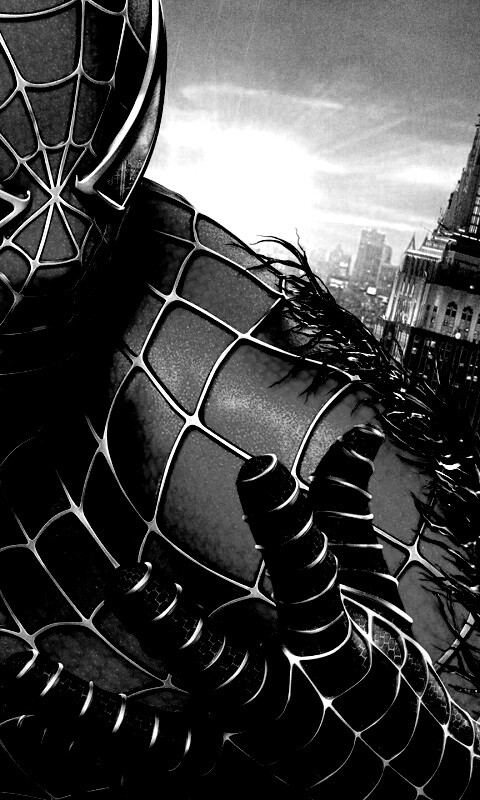 Черный человек-паук обои